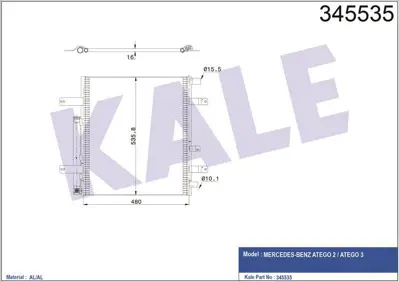 KALE 345535 Klima Radyatoru  Radyatoru (Klima)atego 2 3 1718 1723 1730 1724 2013 Sonrası 