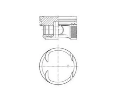 KONEKS 206474 Pıston + Segman 1,00mm (Om611.9, Om612.9, Om613.9, 90,01mm, 30 Pım) W203 00>07 C209 02>09 W210 99>02 