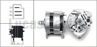 LUCAS 24202 Alternator A127 12v 65 Forklıft Ve Yukleyıcı 