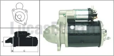 LUCAS 27500 Mars Motoru 12v 2,8kw 10 Dıs M127 Ford Traktor 