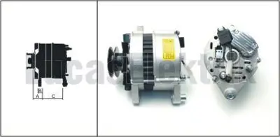 LUCAS 619 204 56 Alternator A127 45a Fıat Turk Traktor (Tek Kayıslı) / Dks M131 Em. 