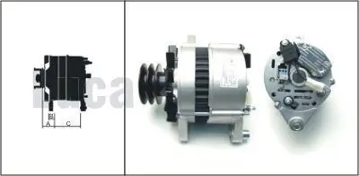 LUCAS 619 204 57 Alternator A127 12v 65a Turk Traktor (2 Kayıslı Kasnak) 