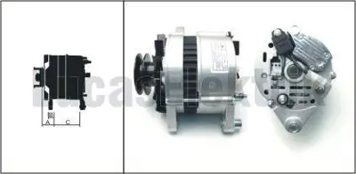 LUCAS 619 204 58 Alternator A127 12v 65a Turk Traktor (Tek Kayıslı) 