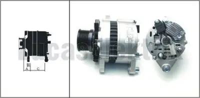 LUCAS 619 204 59 Alternator A127 12v 65a Turk Traktor (8 Kanallı 