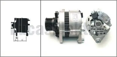 LUCAS 619 204 68 Alternator 12v 80a Turk Traktor 8 Kanal 