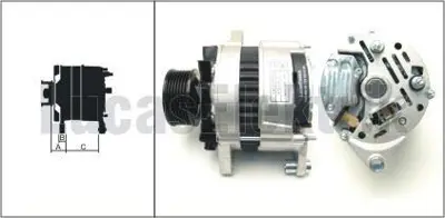 LUCAS 619 204 92 Alternator 12v / 80a Tumosan Maxıma 9100 Serısı 