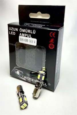 ROCKSWELL M 025 Led Ampul Ba9s (53) 6 Led Beyaz 12v 