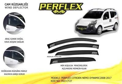 PERFLEX PD2-CT27 Cam Ruzgarlıgı Mugen Tıp 2 Parca Nemo Dynamıc 08>17 