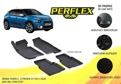 PERFLEX PXM-CT07 Paspas 3d Havuzlu X-Mat C4  11>18 