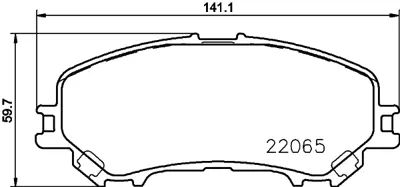 ITHAL MHR 00115B Fren Balatası Ön Kadjar 15> Qashqaı 13> (J11 Kasa)-X Traıl 14> D10604CA0A D10604BA0A D10604EA0A D10604EA0ARV D10604EA0AVA D1M604BA0A 410604EA0A 8660004059 8660004559 410601596R