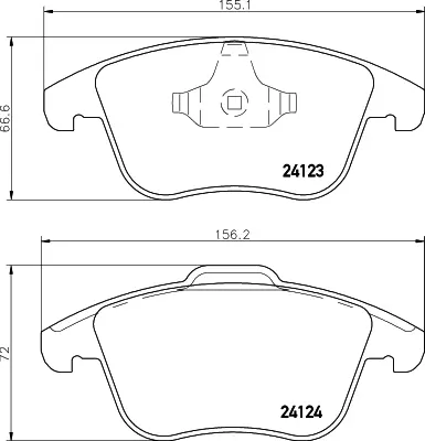 OTOZONE FDO3008 Ön Balata Mondeo Iv 07 -Galaxy 06 Smax 06 Volvo S80 06 V70 07 Freelander Iı 06 Gdb1683 ME6G9J2K021AA 1379971 1427386 1432363 1436498 1437761 1458247 1566232 1916756 6G912K021A2C