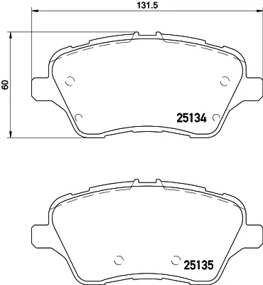 SWAPP 44217 Fren Balatası Ön - Ford Fıesta Vıı 1.0-1.5 Tdcı-1.6 12> Bmax-Courıer 1.0-1.4-1.5 Tdcı 1.6-1.6 Tdci 12> AY112K021CA 1860476 MEAY1J2K021AA 1775672 1785193 1848532 AY112K021BB AY112K021BA 1765066 1751951