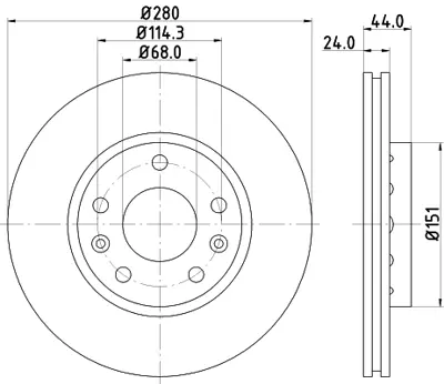 WONGA 25996 Fren Diski Renault Megane Fluence Scénıc Dacıa Duster Chevrolet Cavalıer Nıssan Terrano (Takım) 402060010R 4020600Q0L 4020600Q1B 402063140R 402063793R 402064151R 402065585R 402067902R 8660001232 402069741R