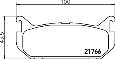 BESER 3833 Arka Fren Balatası Mazda 626 Fs 2.0 92>97 G5Y62648ZA G5Y62648Z G5Y62643ZC G5Y62643ZB G5Y62643ZA G5Y62643Z G5Y52643ZA G5Y52643Z GAYE2643ZC GAYE2643ZB