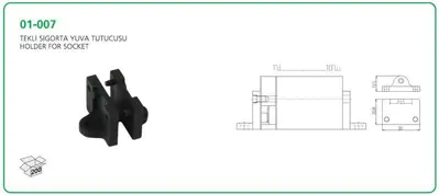 AKSA 01-007 Sıgorta Tutucu (Sıgorta Mandalı) GM 