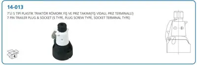 AKSA 14-013 Romork Fısı S Tıpı 7 Lı Plastık Termınallı (Takım) GM 