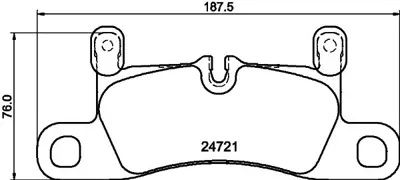 FEBI BILSTEIN 188677 Fren Balatası Arka 7P6698451 7P0698451A 9Y0698451J 9Y0698451B 99135293902 7P6698451C JZW698451R 95835193950 95835293950 7P5698451