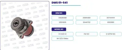 ITHAL 01-541 Yakıt Besleme Pompa Kaplini Renault Volvo  D-12 Y.M. Magnum Dxı 12 01-541