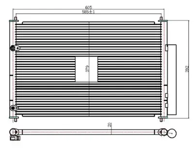 ORIS CTO280016 Klima Radyatoru (Kondanser) Corolla D4d 07-> (698x322x16) 4477606260 8153048 8845002280 8845002300 8845002330 8845002350 8845002360 8845012280 8845012300 8846002390