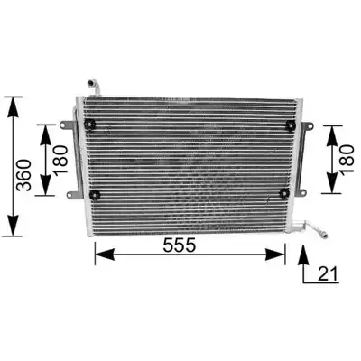 BEHR MAHLE AC 402 000S Klima Radyatörü 46798100 51767143 51960727 51782753 51767145 51767144 51804892 51804991 71744326 7698499