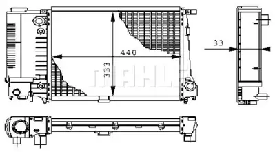 BEHR MAHLE CR 2649 000S Su Radyatörü EJ738005CA 2439725 EJ7Z8005A EJ738005AG EJ738005AF 2237092 1920192 1857556