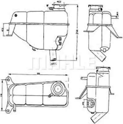 BEHR MAHLE CRT 96 000S Yedek Su Deposu Range Rover Iv Vogue L405 13> Range Rover Sport 2 L494 13>19 LR034654