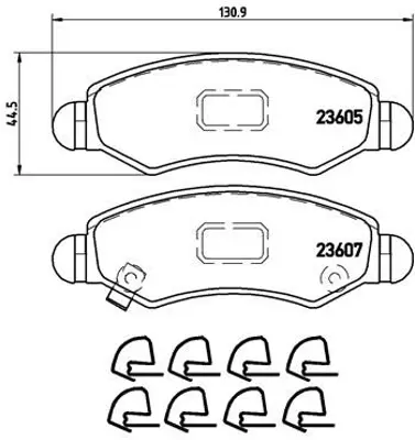 VALEO 670453 Fren Balatası Opel Agıla A  Ön 1030601 1064230 1075558 1075565 1079919 1101462 1101464 1107697 1107698 1109014