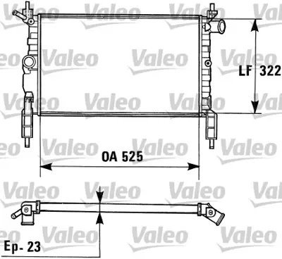 ORIS BOP149022 Motor Radyatoru (525x298x22) Astra F Karburatorlu Manuel 1073033 1300112 1300113 1300114 1300140 1300154 1302030 1324930 1328866C1 1337108