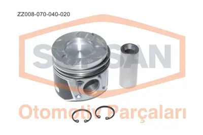 SUPSAN ZZ008-070-040-020 Motor Pıston+segman Combo Corsa Merıva Doblo Palıo Albea Punto 1,3 Multıjet 16 V / 1.3 Jtd 16v (En 1211185E00040 1211185E000A0 1211185E000B0 121185E000C0 55180966 55180967 55180968 55180972 55200302 55203097