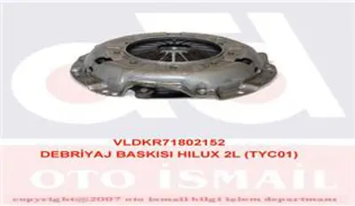 VALEO 802152 Deb.Baskı Jp Toyota Hılux 2l 1.8  82-89   228mm 