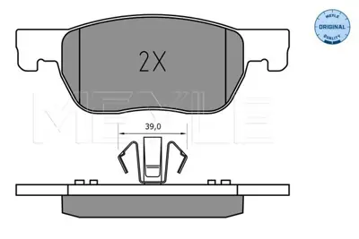 MEYLE 025 223 4220 Fren Balatası Opel Astra K   (276 Mm)  Ön GM 12378300, GM 13478300, GM 13478301, GM 13517515, GM 1605324, GM 2234201, GM 31400432, GM 31445621, GM 31445622, GM 31471265