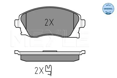 MEYLE 025 232 2517 Fren Balatası Opel Corsa C / Combo C   Ön GM 1030601, GM 1064230, GM 1075558, GM 1075565, GM 1079919, GM 1101462, GM 1101464, GM 1107697, GM 1107698, GM 1109014