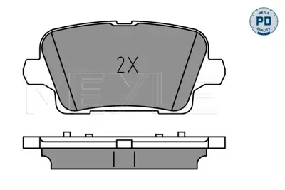 MEYLE 025 221 2317/PD Fren Balatası Opel Insıgnıa B  (17 Jant)  Arka GM 13517694