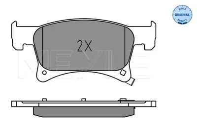 MEYLE 025 221 2318 Fren Balatası Opel Corsa E (15 Jant) Ön GM 1605281, GM 95524973