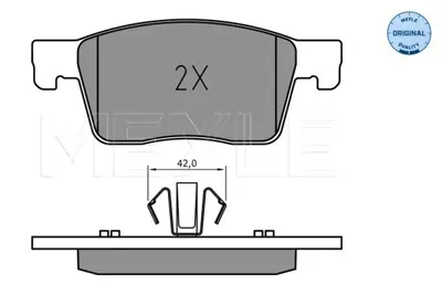 MEYLE 025 223 4519 Fren Balatası Opel Astra K   (300 Mm)  Ön 13478301, 95526567