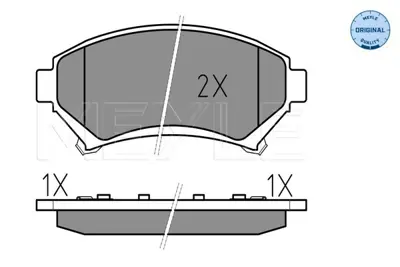 MEYLE 025 233 5818/W Fren Balatası Opel Sıntra  Ön GM 1605947, GM 88964119