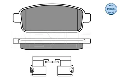 MEYLE 025 250 9616/W Fren Balatası Opel Astra J/Chevrolet Cruze Arka GM 13411383, GM 542040, GM 95516196