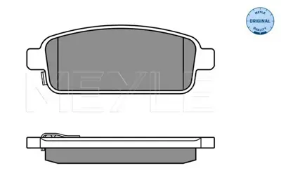 MEYLE 025 250 9616/W Fren Balatası Opel Astra J/Chevrolet Cruze Arka GM 13411383, GM 542040, GM 95516196