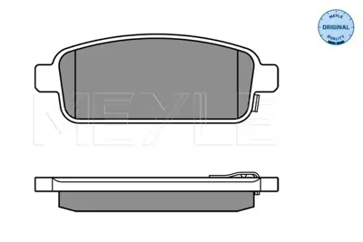 MEYLE 025 250 9616/W Fren Balatası Opel Astra J/Chevrolet Cruze Arka GM 13411383, GM 542040, GM 95516196