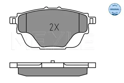 MEYLE 025 258 2717 Fren Balatası Opel Grandland X/Psa  (290 Mm) Arka 1609000980, 1619791280, 1647874380, 1678168080, 95525386