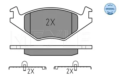 MEYLE 025 208 8715 Fren Balatası Vw Polo E.M.,Golfıı Ön İnce 15mm GM 191698151L