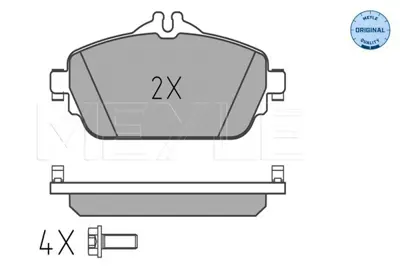 MEYLE 025 220 3119 Fren Balatası 205/213 Ön GM A0084203720