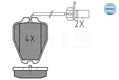 MEYLE 025 232 8017/W Fren Balatası Vw A6 2.4,3.7 Quattro Ön GM 4B0698151S