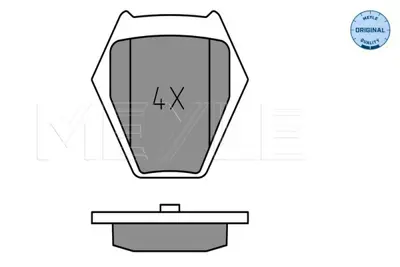 MEYLE 025 232 8017/W Fren Balatası Vw A6 2.4,3.7 Quattro Ön GM 4B0698151S