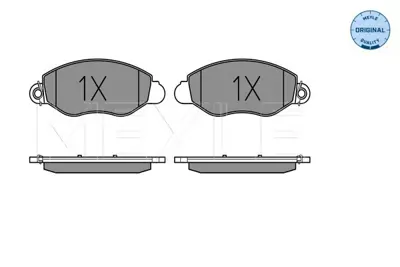 MEYLE 025 234 3418/W Fren Balatalarının Seti GM 23434