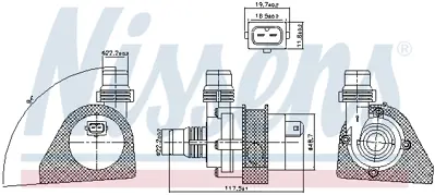 NISSENS 831066 İlave Su Pompası E-70/71  M-57 N/ N-57/62 GM 64119197085