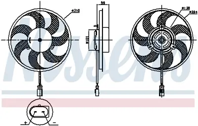 NISSENS 850030 Fan Motoru 639 GM 6395000193, GM A6395000193