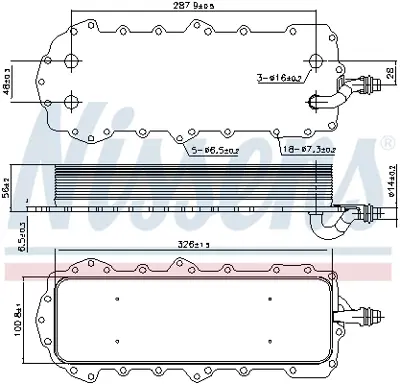 NISSENS 90947 Yağ Soğutucusu R.Rover Sport / Velar 5.0 4x4 GM LR039821