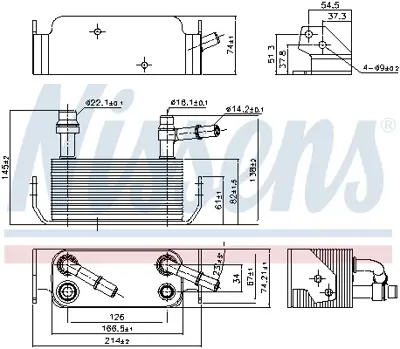 NISSENS 91280 Yağ Soğutucusu R.R Sport Dısc.5  3.0/3.6 GM UBC500100