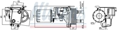 NISSENS 91337 Yağ Soğutucusu Komple Opel Vıvaro C  2.0 Dth  GM 9807594380, GM DS7Q6L625CB